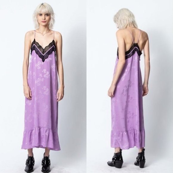Zadig & Voltaire Dresses & Skirts - Zadig & Voltaire Revel Jac Paisley Dress Mauve/Lilac